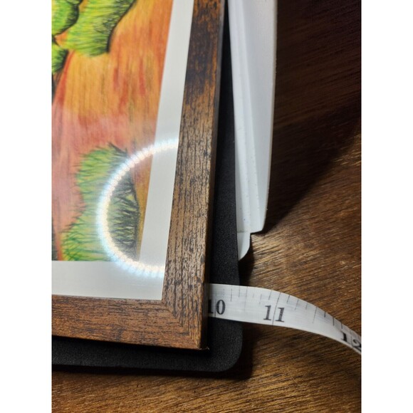 Handmade Framed Pencil Art Desert Landscape Scene Original Colored Drawing - Picture 4 of 16